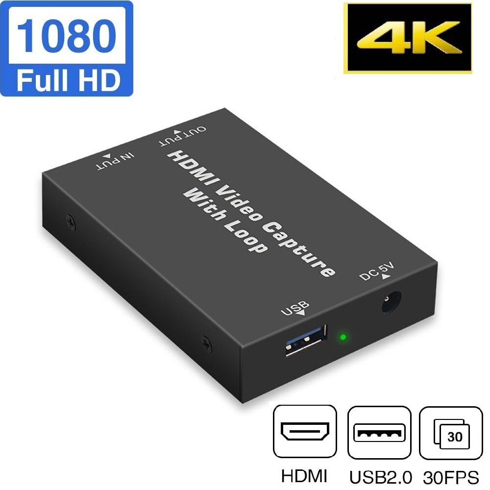   HDMI ĸó ī, USB2.0, 4K Է, OBS, VLC..